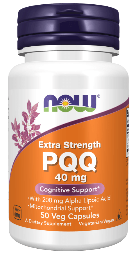 now PQQ Extra Strength 40 mg 50 Veg Capsules