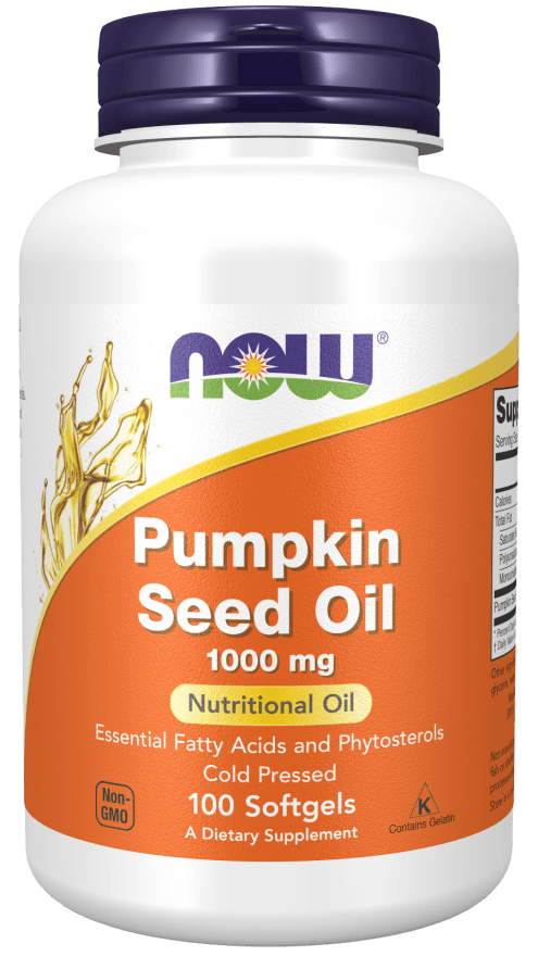 now Pumpkin Seed Oil, 1000 mg, 100 Softgels