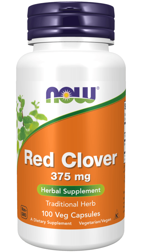 now Red Clover 375 mg Veg Capsules 100