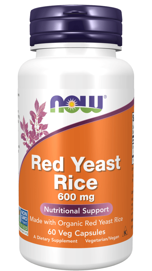 now Red Yeast Rice 600 mg 60 Veg Capsules 120