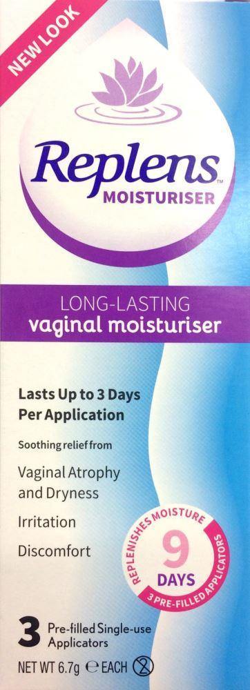 Replens Long Lasting Vaginal Moisturiser 3 Applicators