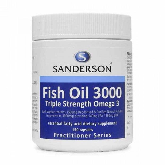 Sanderson Triple Strength Fish Oil 3000 Caps 150