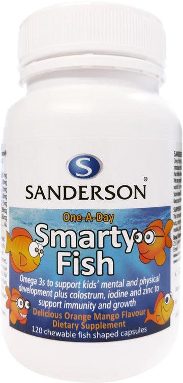Sanderson Smarty Fish Omega 3 plus Colostrum, Iodine &amp; Zinc 120 Capsules