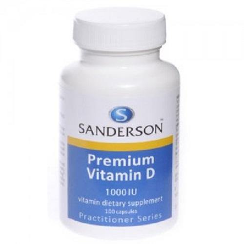 Sanderson Premium Vitamin D3 1000IU 100 Capsules