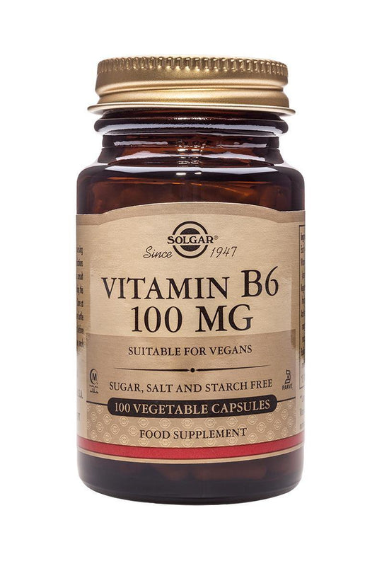 Solgar Vitamin B6 100mg 100 vegetable capsules