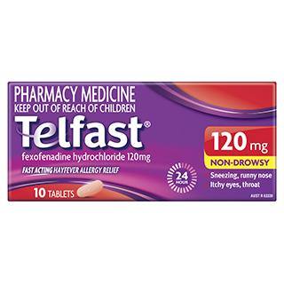 Telfast 120mg  10 Tablets