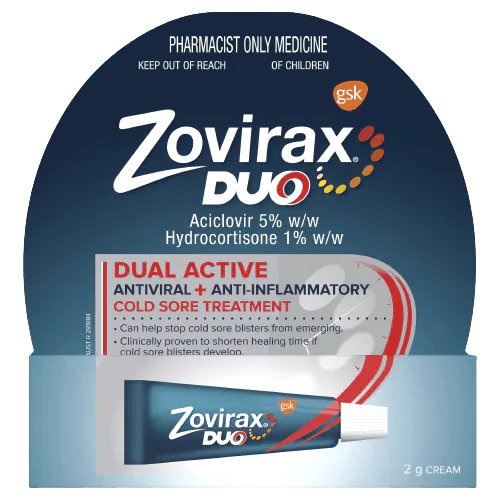 Zovirax Duo 2G Cream Pharmacist Only Medicine