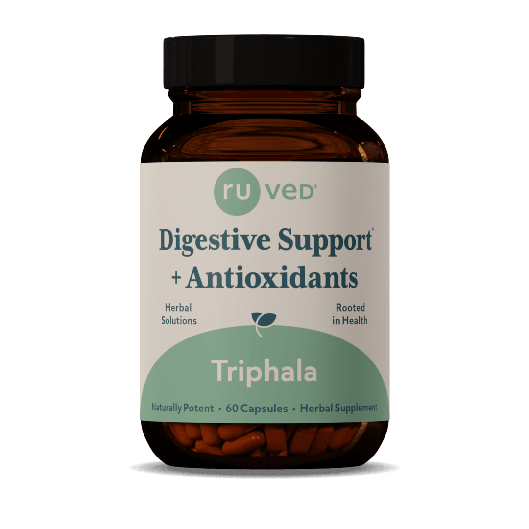 ru VeD Triphala  Digestive Support + Antioxidants 60 Capsules