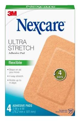 Nexcare Ultra Stretch Flexible Adhesive Pad 4 pack