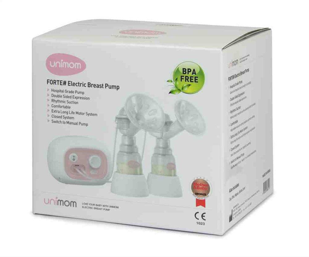 Unimom Forte Double Electric Breast Pump Free Switch Kit Free Storage Bags 30 pk