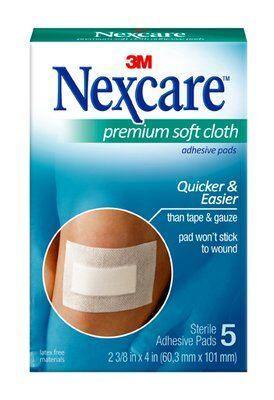 Nexcare premium soft cloth 5 adhesive pads - DominionRoadPharmacy