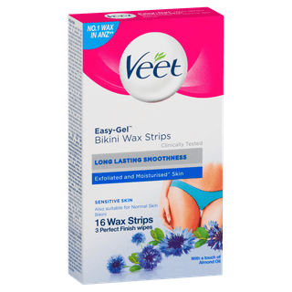 Veet Easy Gel Bikini Wax Strips Sensitive Skin