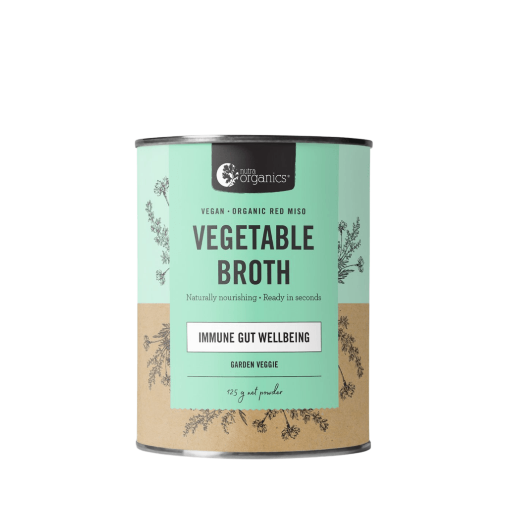 Nutra Organics Vegetable Broth Garden Veggie Flavour 125gm