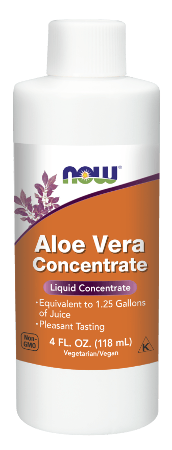 now Aloe Vera Concentrate 40:1, Non-GMO 118 ml