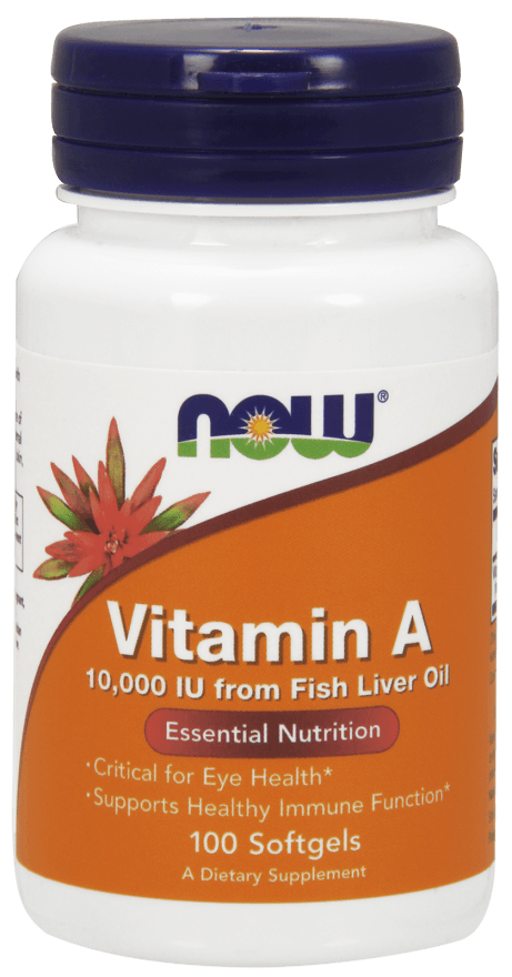 now Vitamin A 10000IU 100 softgels