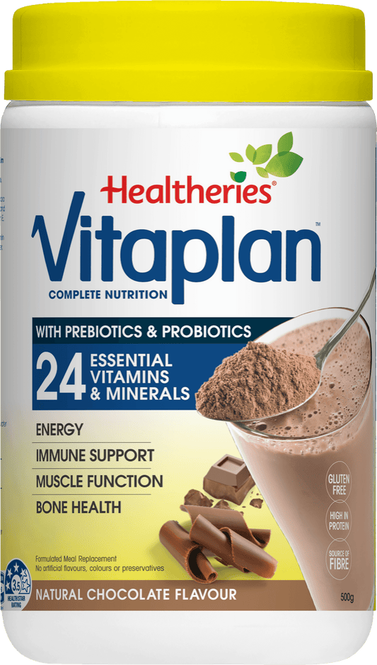 Healtheries Vitaplan with Pre &amp; Probiotics Chocolate Flavour 500gm