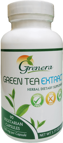 Grenera Green Tea Extract 90 Veg Capsules