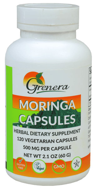 Grenera Moringa Capsules 120 veg capsules