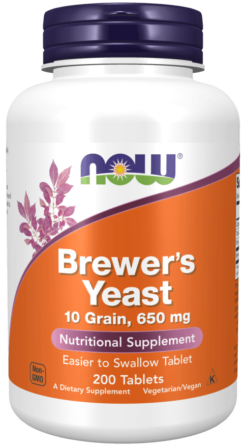 now Brewers Yeast 650 mg 200 tablets