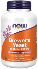 now Brewers Yeast 650 mg 200 tablets